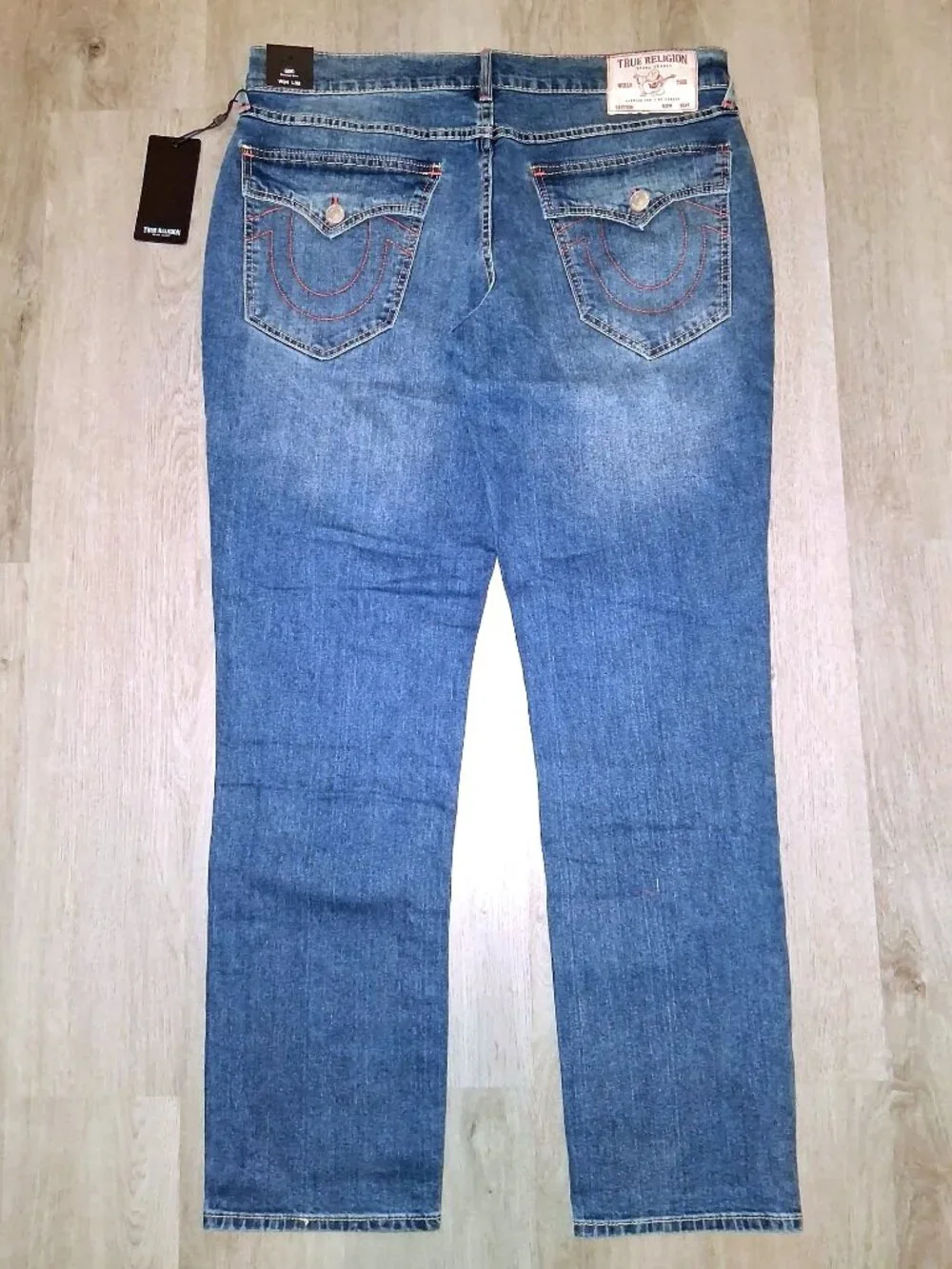 True Religion Geno Relaxed Slim Jeans Men's Size W34 x L32 Flap Back Pockets
